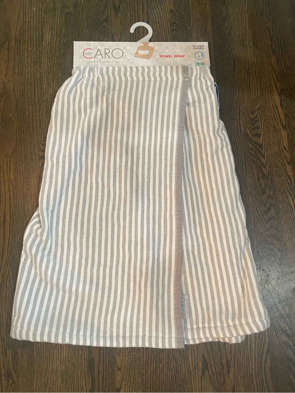 CARO spa towel wrap - velcro closure absorbent and soft 100% Cotton - Brand new